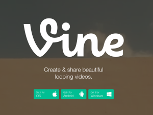 (Foto: Screenshot av forsiden til www.vine.co)